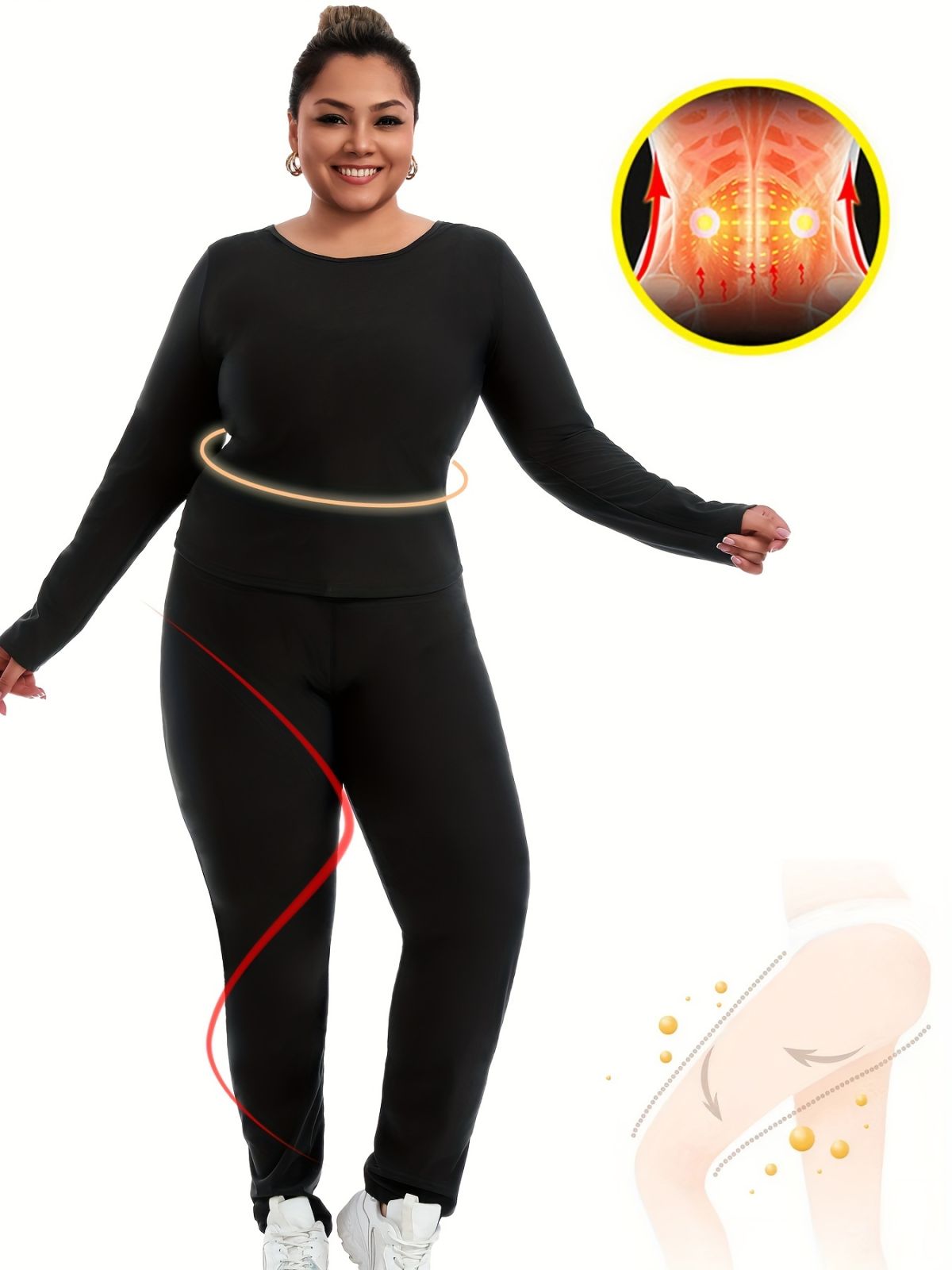 Sauna Sweat Suit For Plus Size Women Men Exercise Weight Loss Gym Fitness Workout