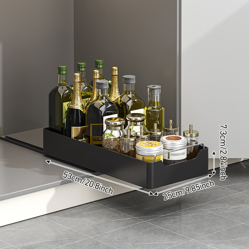 Portable Home-Use No-Drill Kitchen Pull-Out Shelf