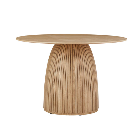 Round Dining Table Modern Wood Kitchen Table 47.24  Circular Tabletop For Leisure Coffee Table OAK.