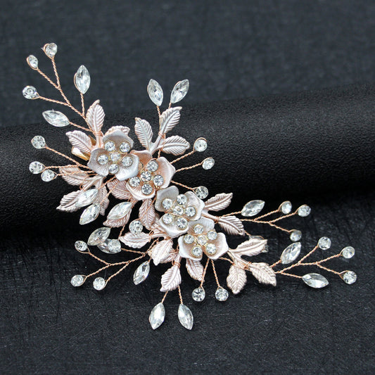 Exquisite Alloy Rhinestone Hair Clip For The Bride