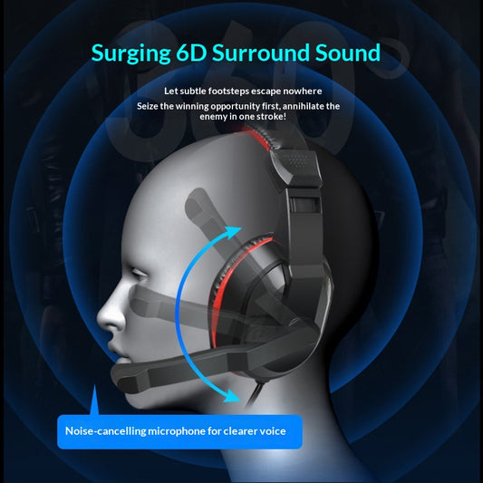 Computer Headset Single Plug For Desktop With Microphone