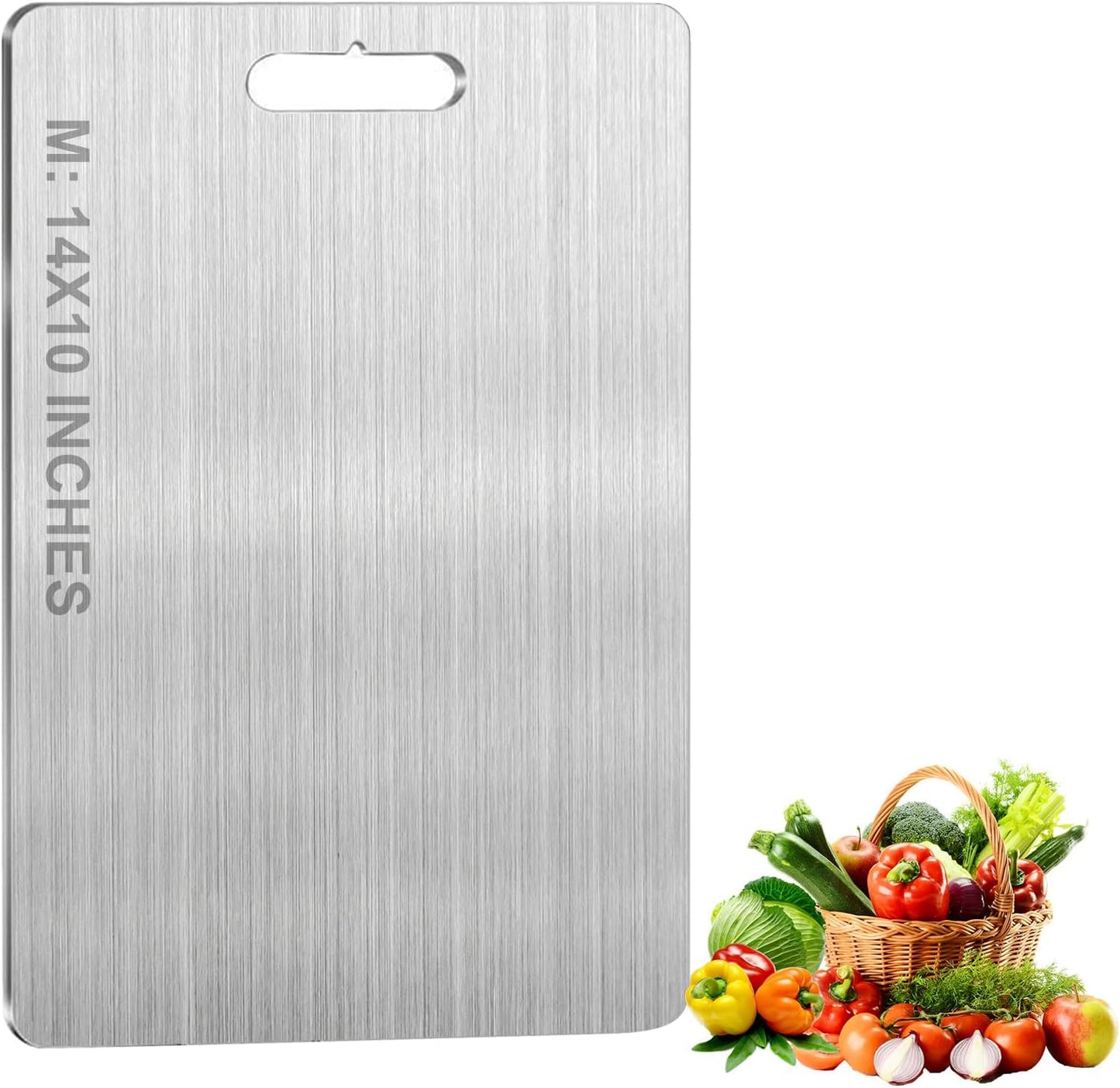 Cutting Board Double-Sided Stainless Steel Chopping Boards For Kitchen Camping