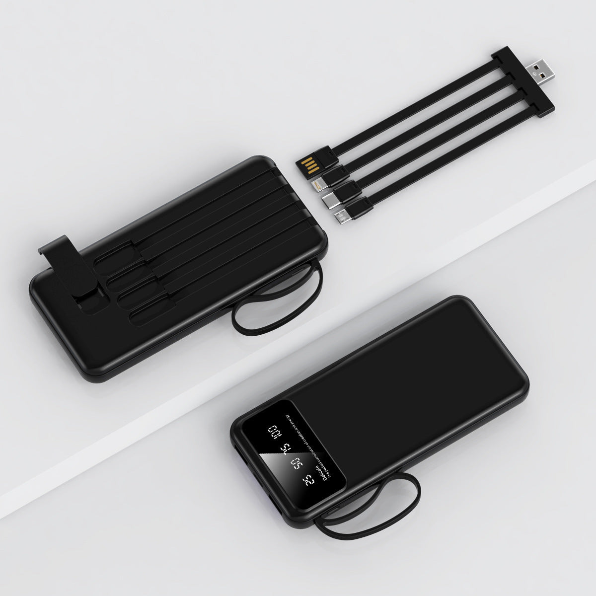 Built-in Cable Multi-port Wired Charging Power Bank
