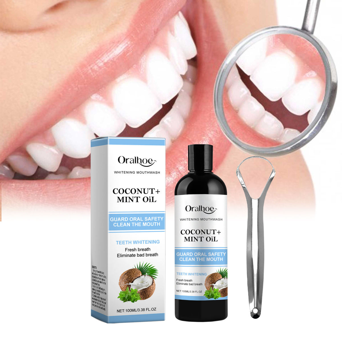 Coconut Mint Mouthwash  Breath Care Gum