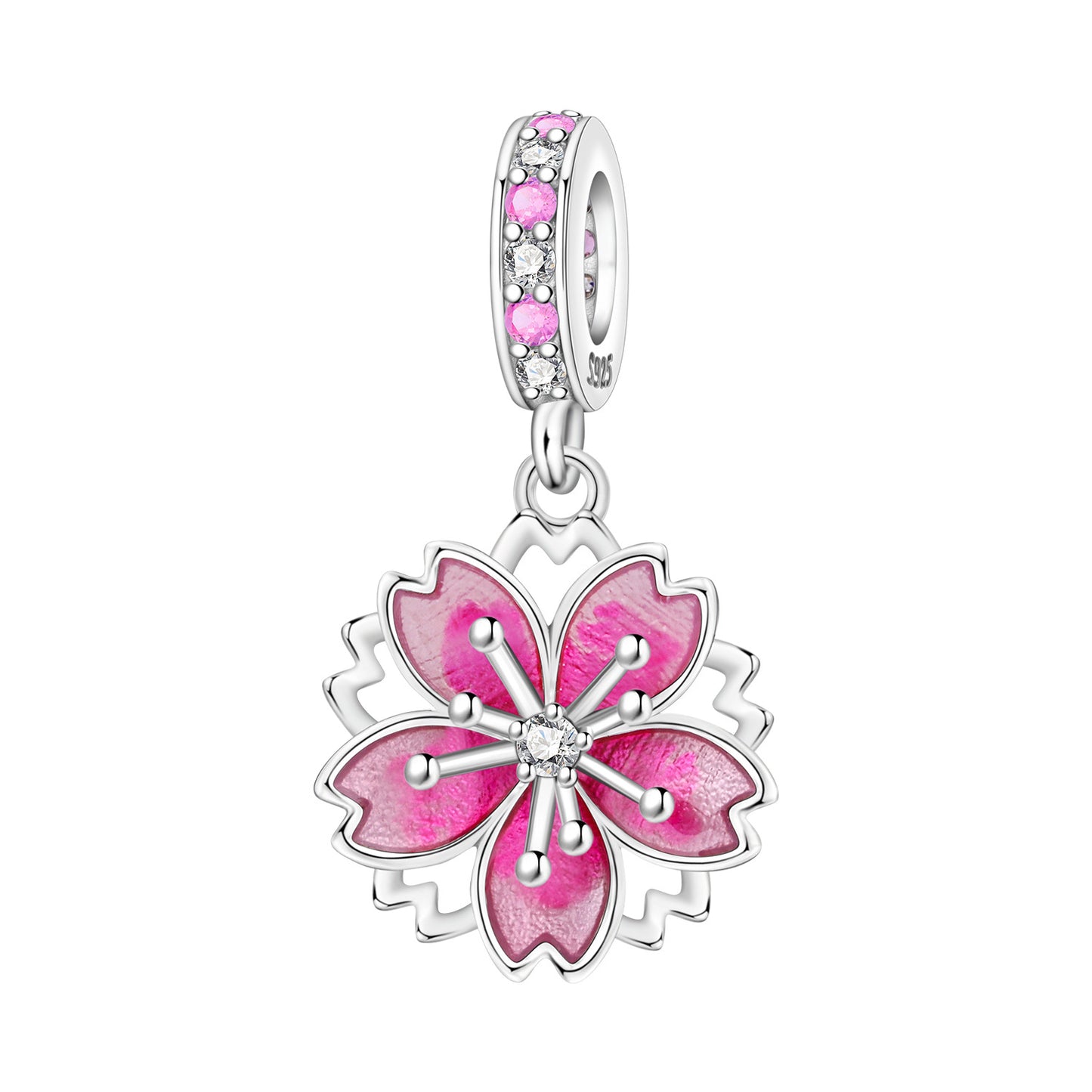 Lily Of The Valley Iris And Spinning Flower DIY Bracelet Pendant Accessories