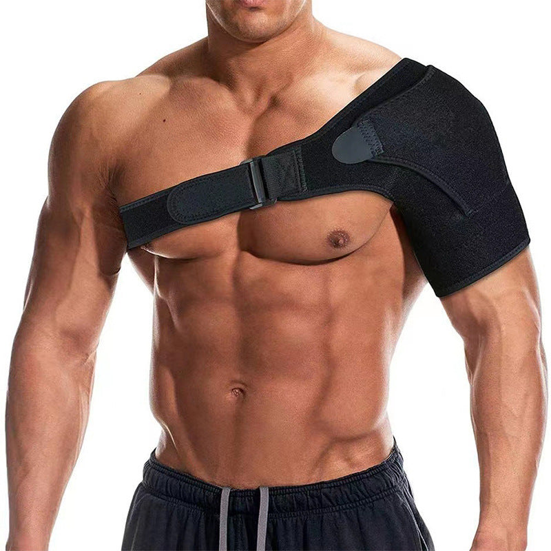 Adjustable Breathable Sports Shoulder Brace - Unisex Compression Support Strap for Joint Protection and Fitness Activities
