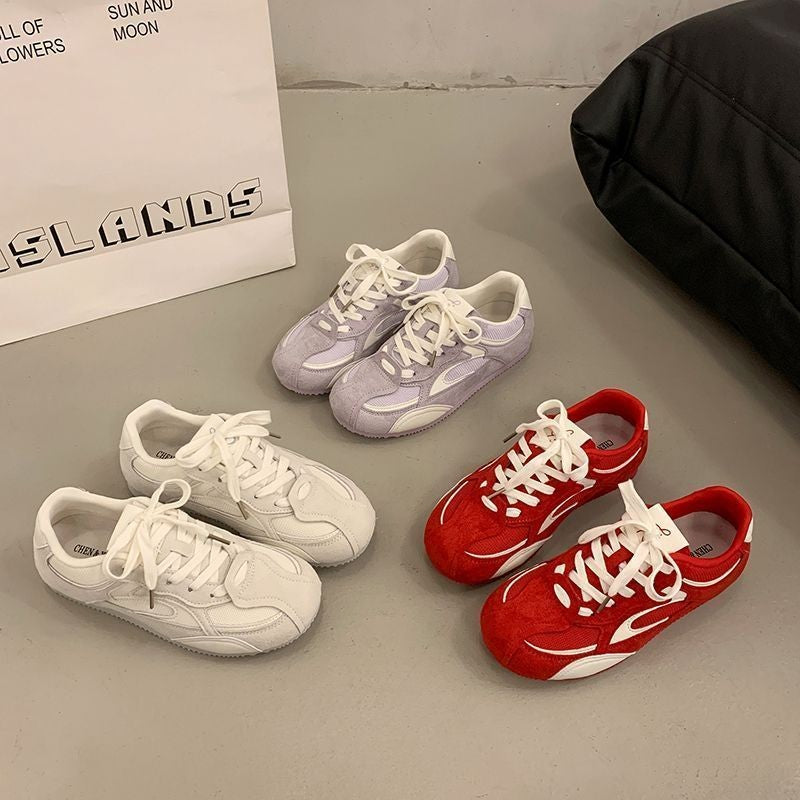 2026 New Summer Women Flat German Trainers, Thin Breathable Mesh Casual Skate Sneakers, Popular  Shoes