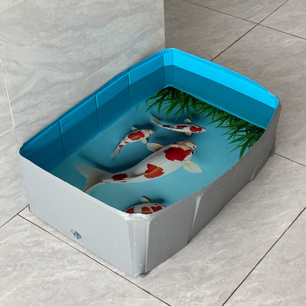 PVC Square Foldable Bath Tub For Cats And Dogs