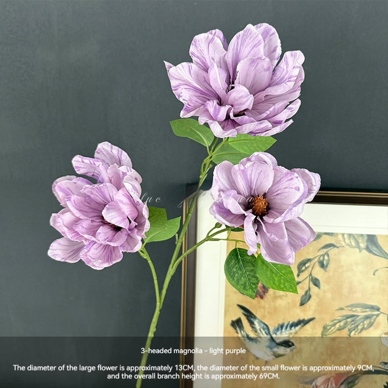 Artificial Magnolia Flowers For Home And Shop Window Wedding Decorations