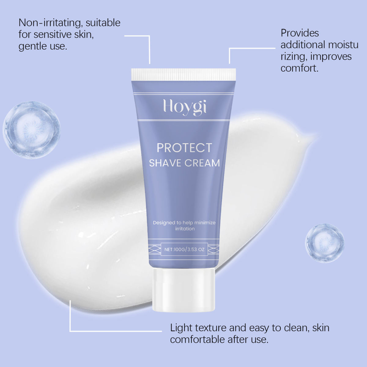 Gentle Cleaning Care Delicate Beard Refreshing Male Charm Daily Maintenance Cream