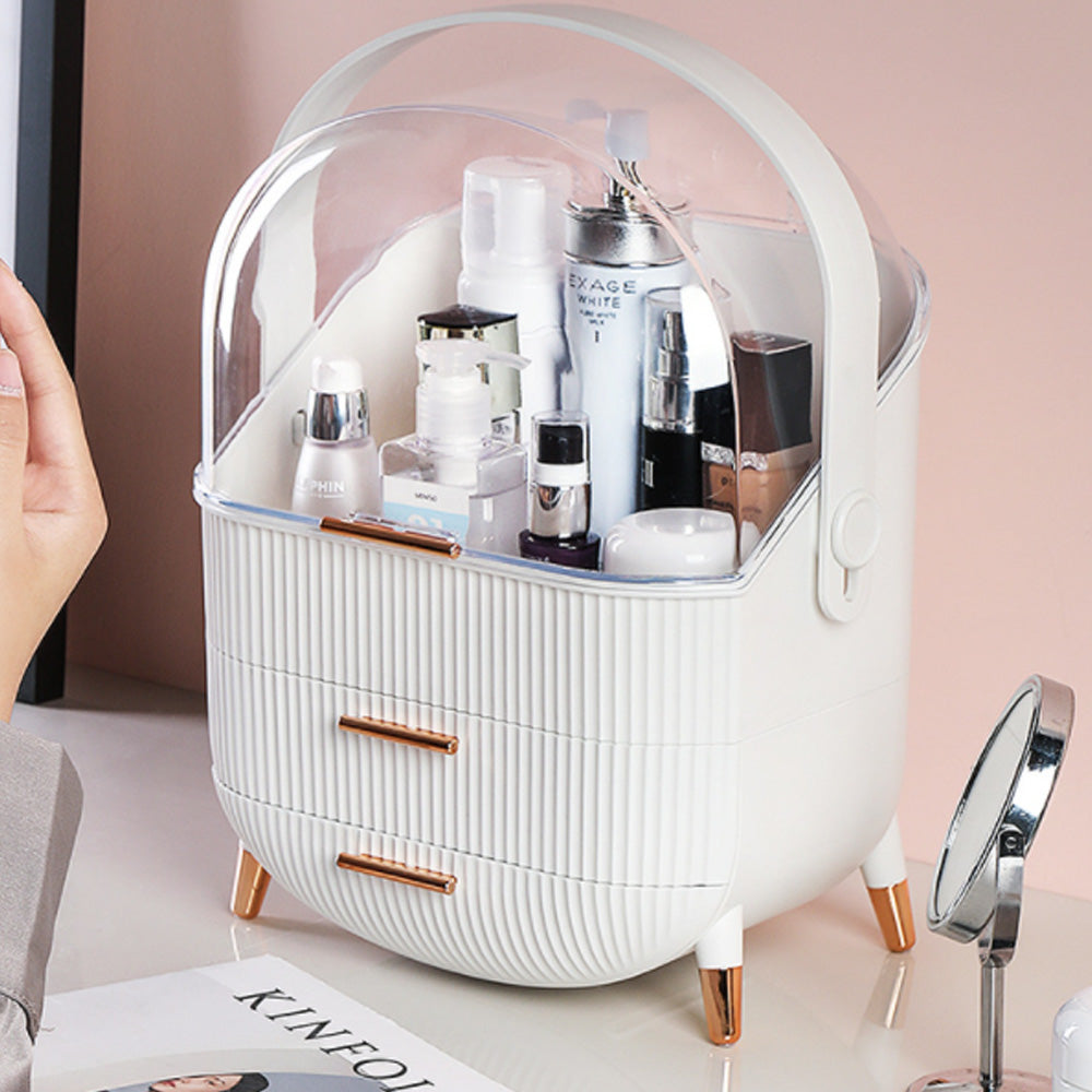 Makeup Organiser Drawer Cosmetic Carry Case Storage Box Holder Stand Lightweight Dustproof Cosmetic Storage Case Makeup Organizer Display Make Up Jewellery Box