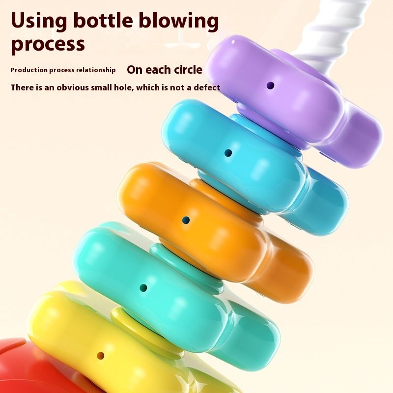 Rainbow Rotating Tower Jenga Early Education Educational Toys