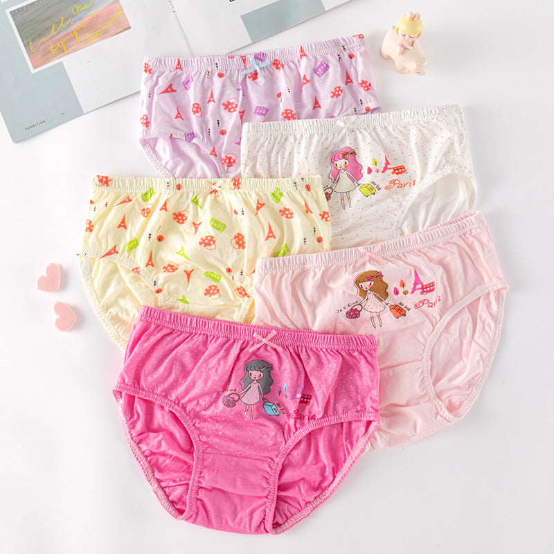 Korean-style Childrens Underwear Wholesale Pure Cotton Class A Girls Briefs