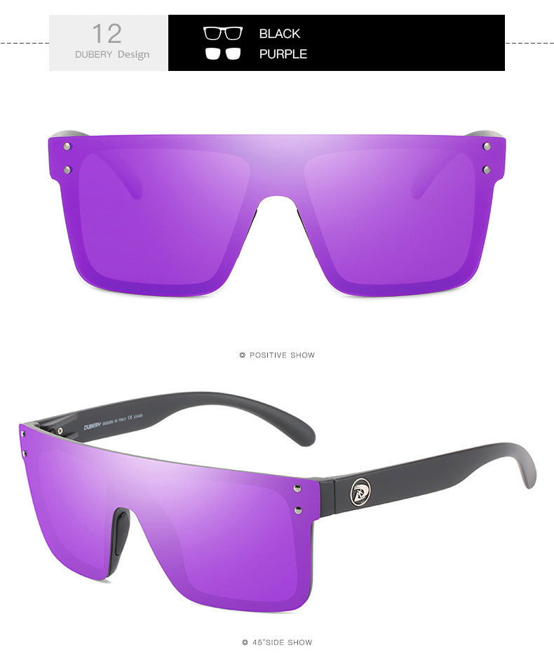 DUBERY New One-Piece Oversized Sunglasses