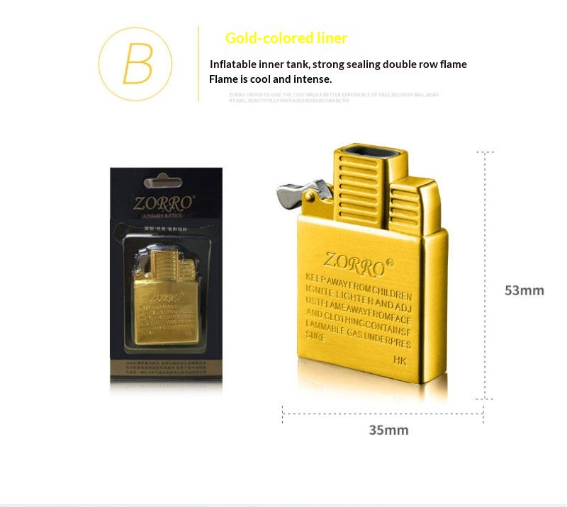 Inflatable Lighter With Wind-resistant Arc Dual-arc Mechanism Pure Copper Body And Universal Compatibility