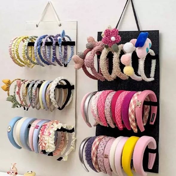 Headband Hair Clip And Hair Tie Display And Storage Rack