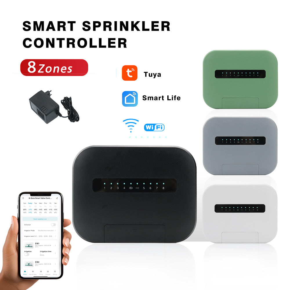6 Or 8-way Smart Water Valve Irrigation Control Watering Machine