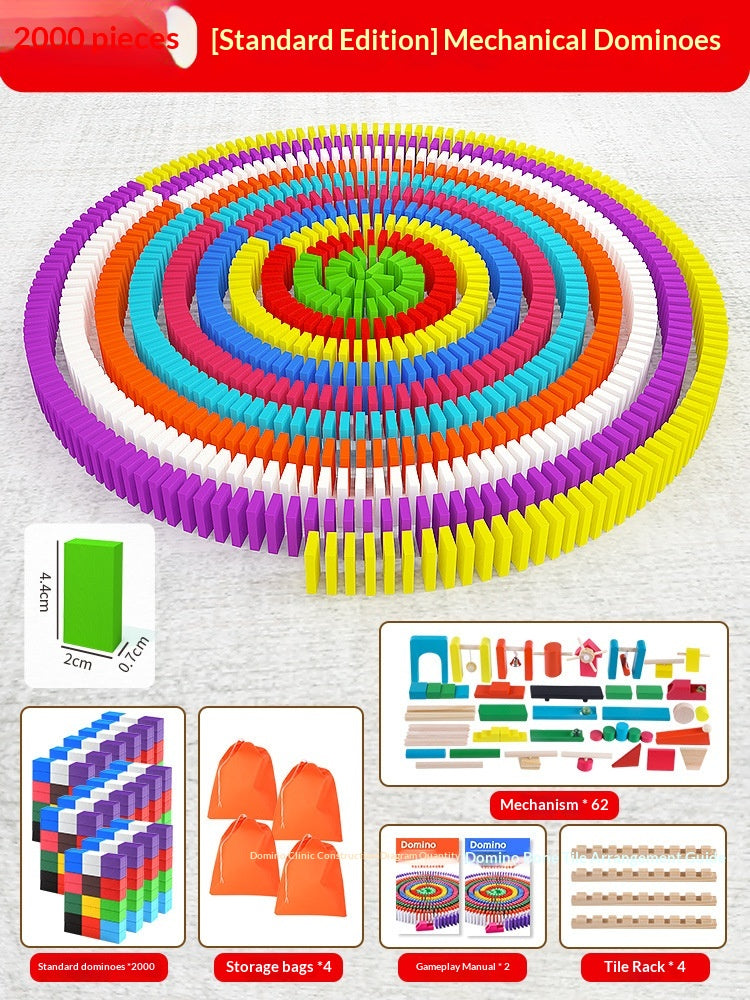 Educational Puzzle Toy Mechanism Building Blocks Gift Dominoes