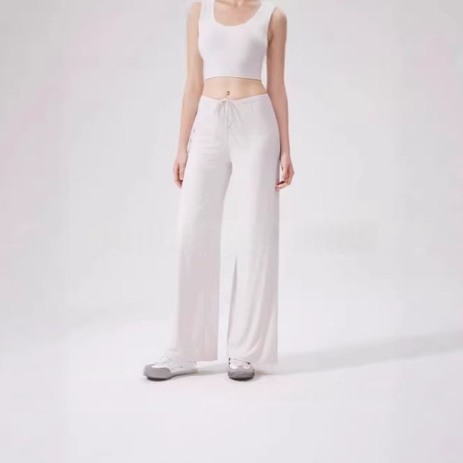 Slimming Draping Straight-leg Athletic Yoga Pants