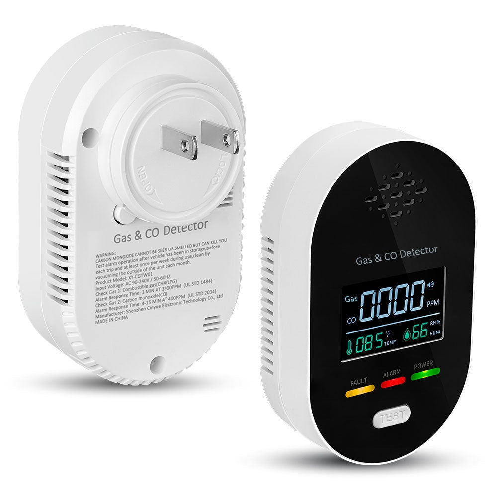 Carbon Monoxide Detector For Home And RV Four-in-onemeasures Temperature Humidity And Gas