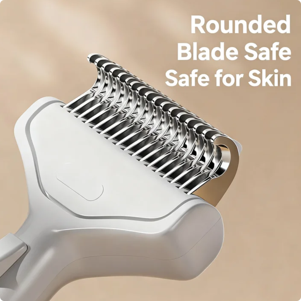 Pet Dematting Comb For Cats Dogs, Self Cleaning Deshedding Brush With Stainless Steel Blades, 26 Angle Undercoat Rake For Removing Loose Hair And Tangles, Grooming Tool For Long Short Haired Pets