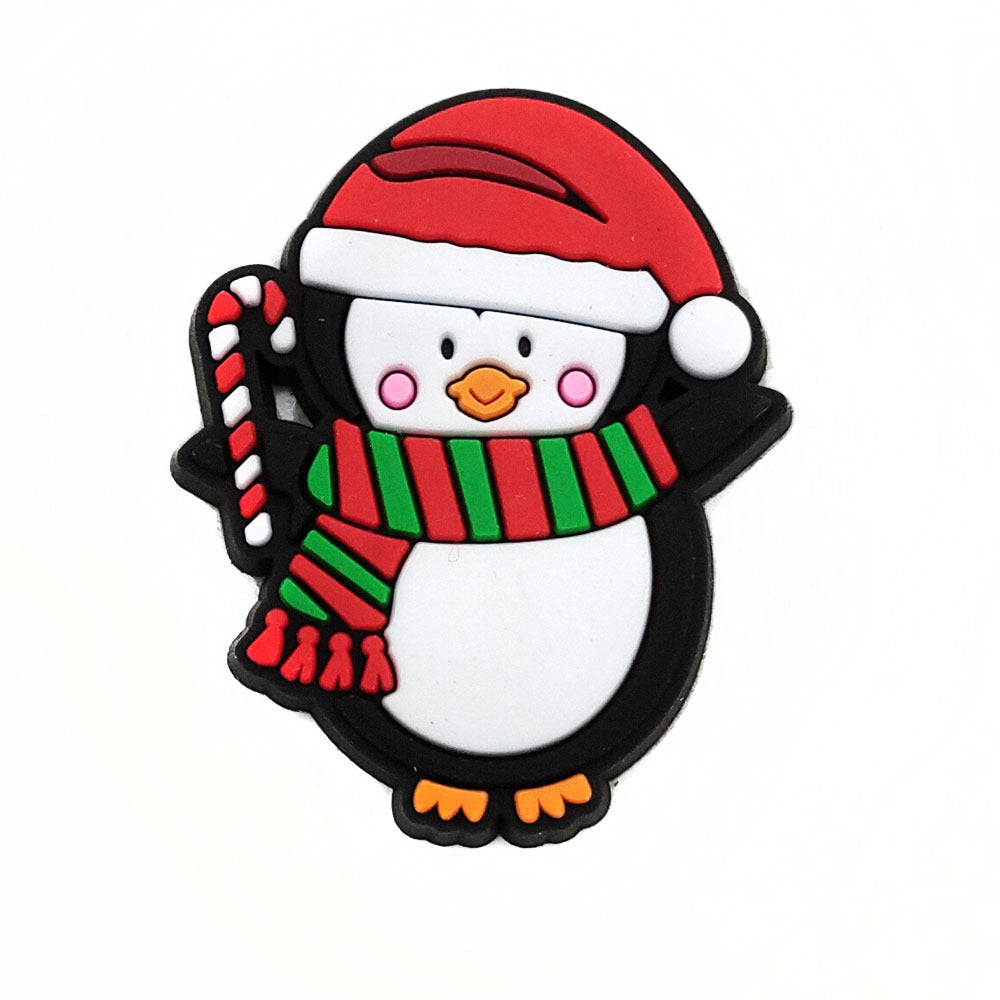 Christmas Accessories PVC Soft Rubber Shoe Buckles