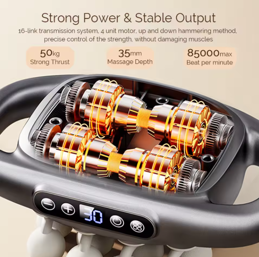 22 Head Fascia Gun High Frequency Vibration Body Massage Gun Back And Waist Massager Neck Shoulder Massager Muscle Masajeador
