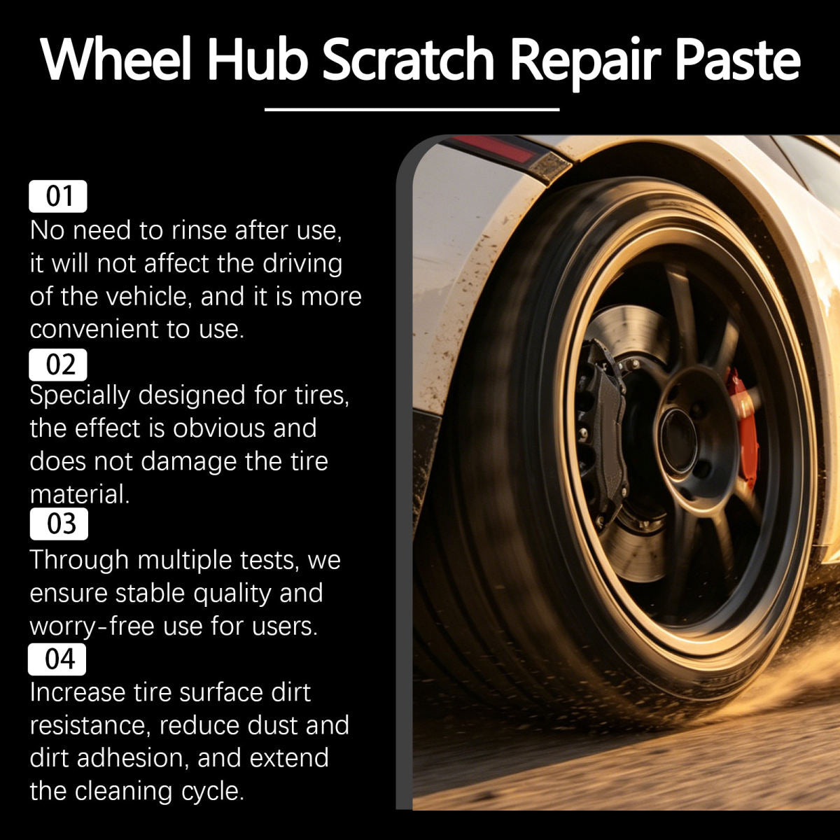 Wheel Hub Scratch Care Cream