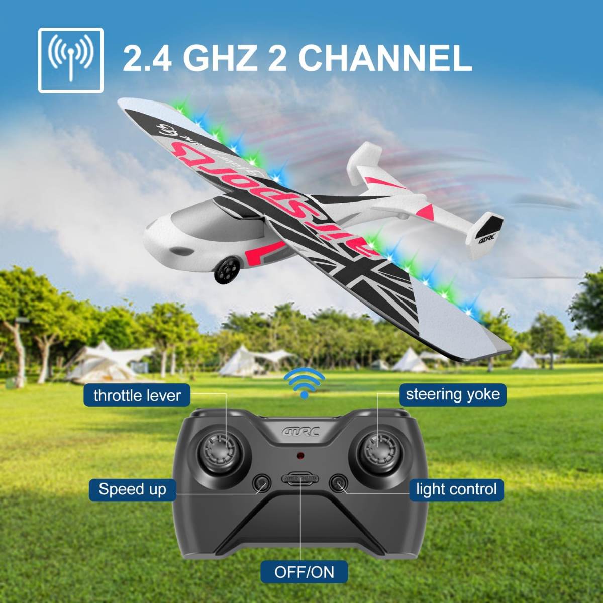 US 2026 G3 RC Plane  2.4Ghz Remote Control Airplane,Flying With 2 Batteries & Prope ,birthday Gifts,holiday Gifts For Kids Gifts,Logistics Are Random,colors Are Also Random.