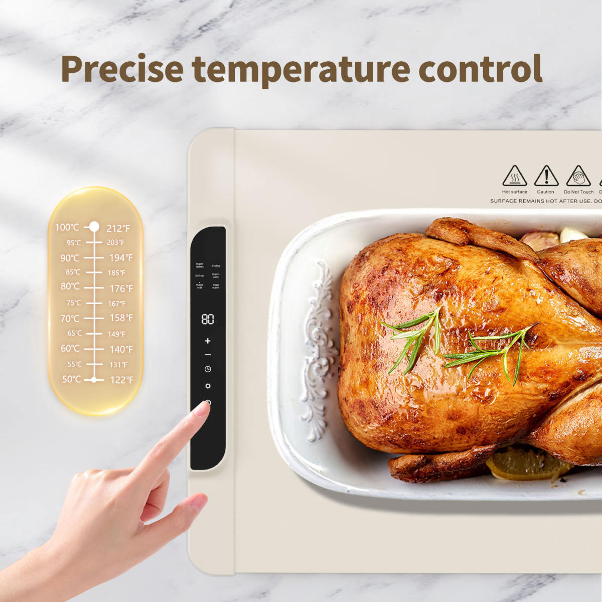 Foldable Multifunctional Food Warmer Mat