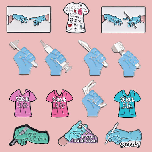 Baking Paint For Metal Badge Personality All-matching Badge Pin Accessories
