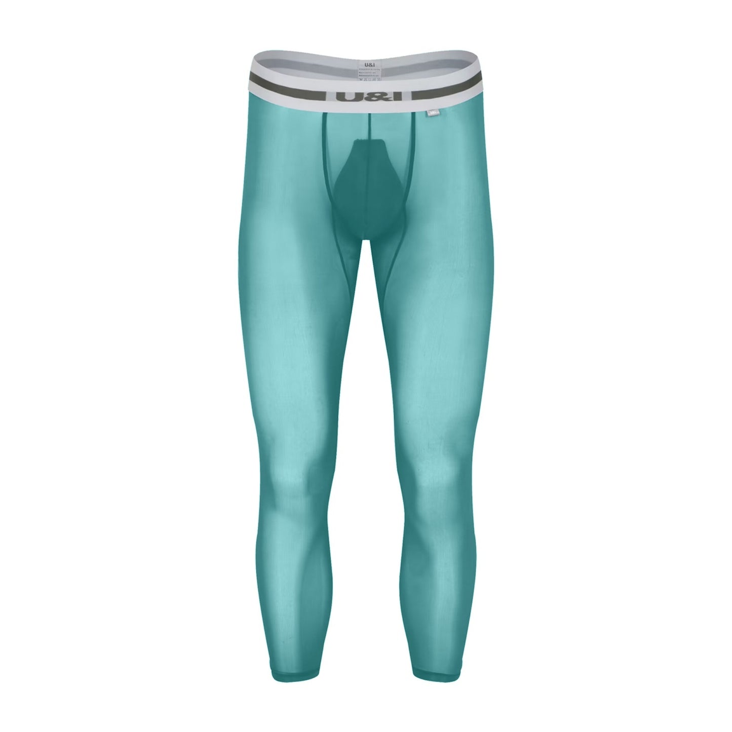 Men's Base Layer Pants Ultra-thin Smooth Transparent Fitness Leggings