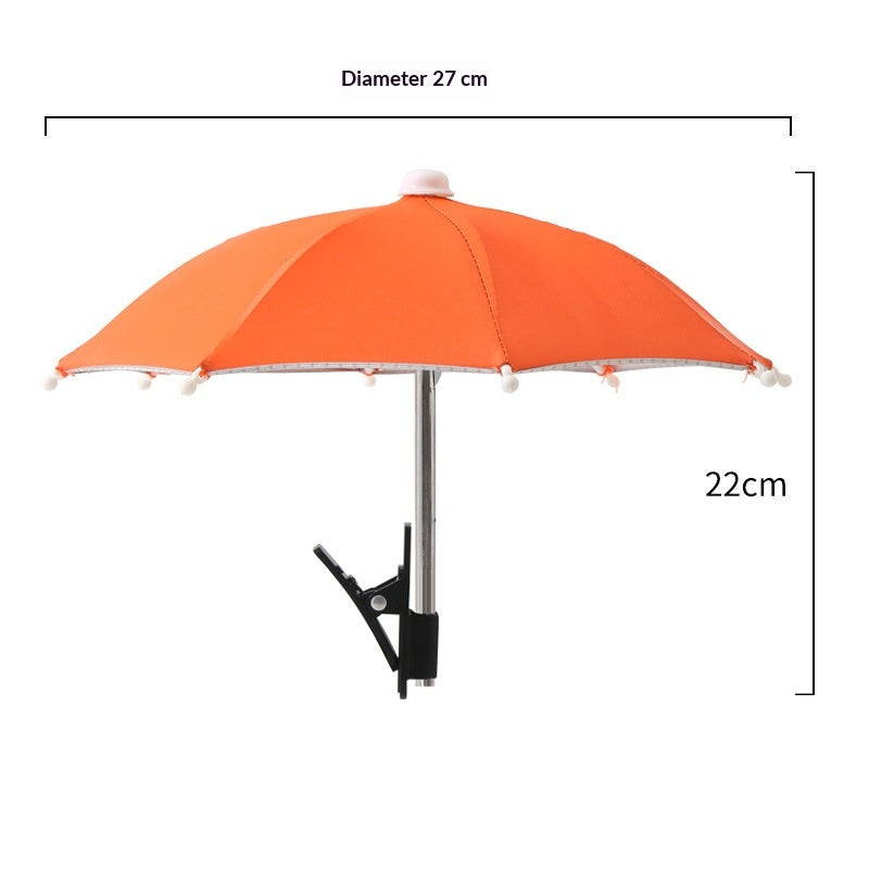Phone Holder Umbrella Clip Outdoor Umbrella Phone Mount