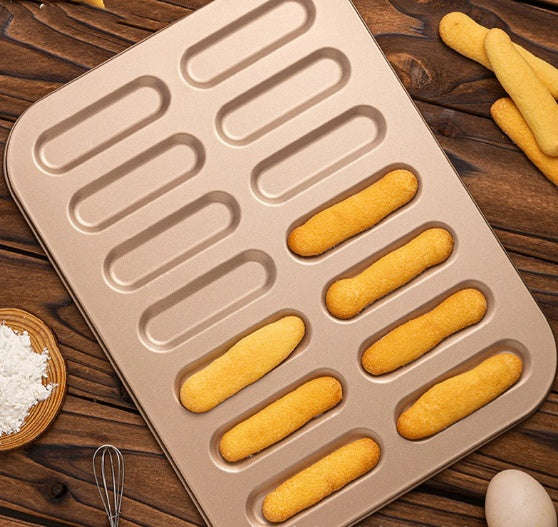 Ladyfinger Biscuit Cake Cookie Pan Tray Household Oven Mold Baking Tools