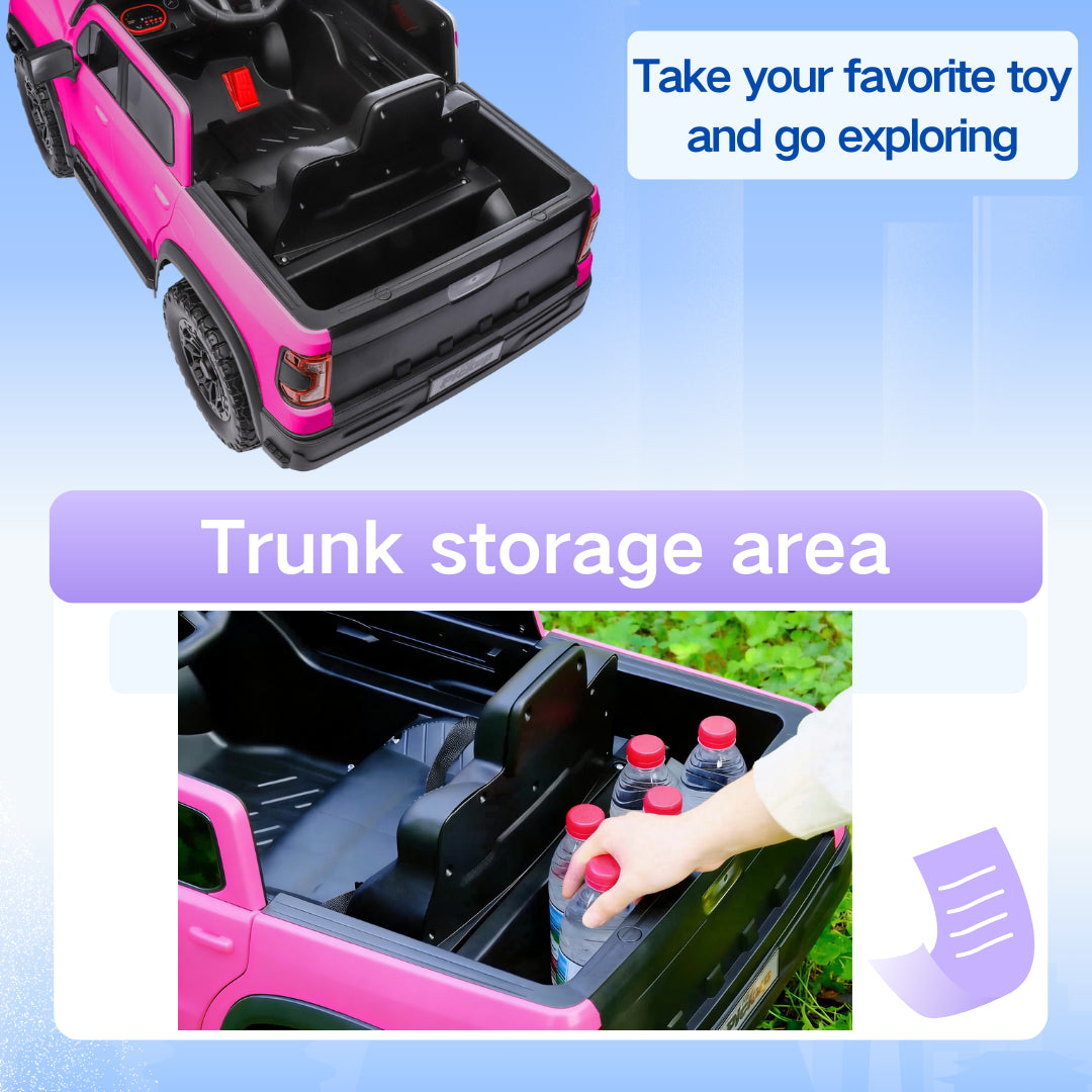 12V Kids Ride-On Car With Remote Control, 4-Wheel Shock Absorption, Multifunctional Music Player - Perfect Gift For Toddlers 3-6 Years Old
