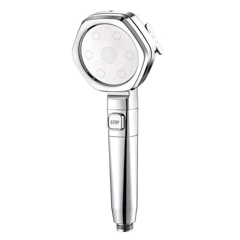 Pressure Boost Handheld Shower Head, Multi-mode Bathroom Shower Sprayer With One-key Stop Water, Household Bath Shower Head For Low Water Pressure