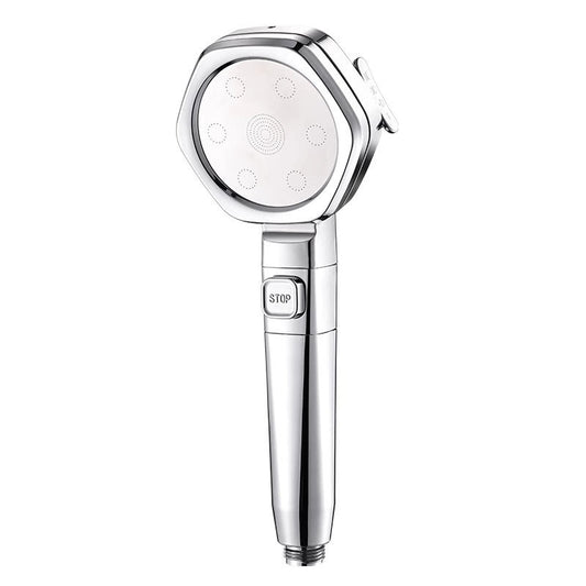 Pressure Boost Handheld Shower Head, Multi-mode Bathroom Shower Sprayer With One-key Stop Water, Household Bath Shower Head For Low Water Pressure