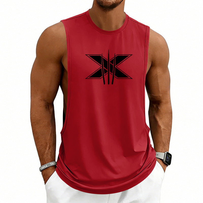 Summer Mens Muscle Fitness Workout Breathable Sleeveless Tank Top
