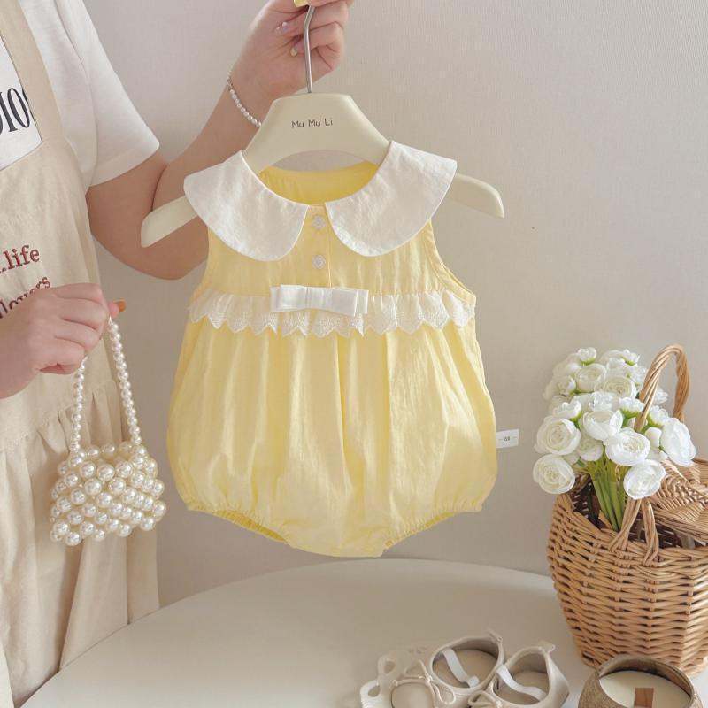 Infant Korean-style Fresh Blouse With Bow Tie And Halter Style For Girls