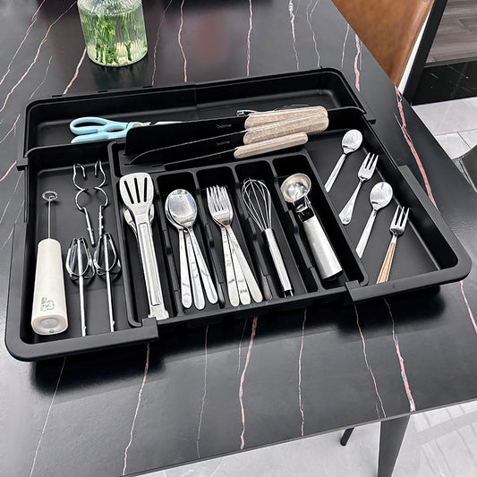 Kitchen Cutlery Compartment Storage Box