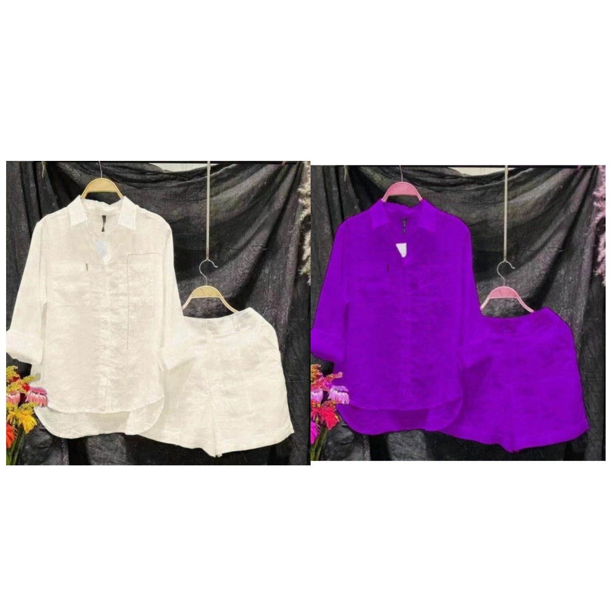 Fashion Solid Color Shirt Outfit