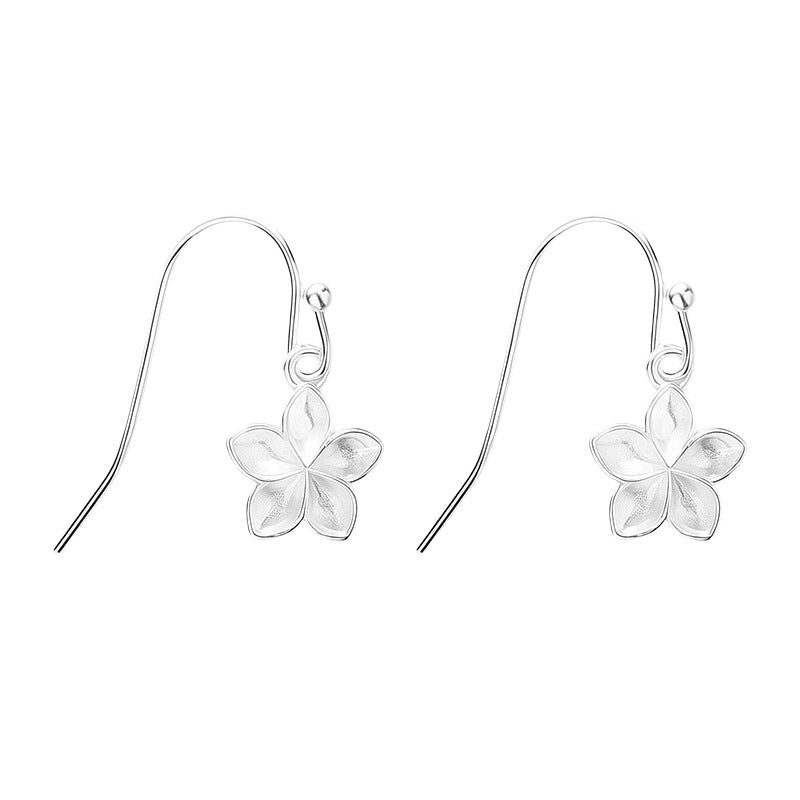 Korean-style Suede Flower Earrings Fresh And Feminine For Women