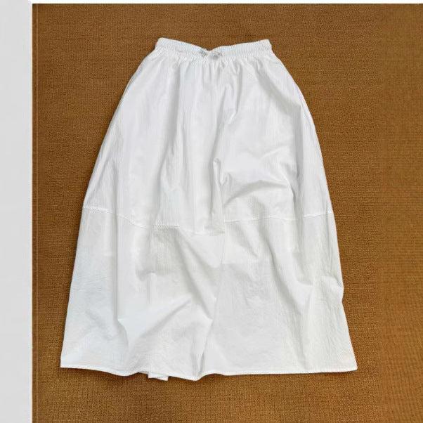 Korean-style Versatile Solid-color Elegant Skirt For Women