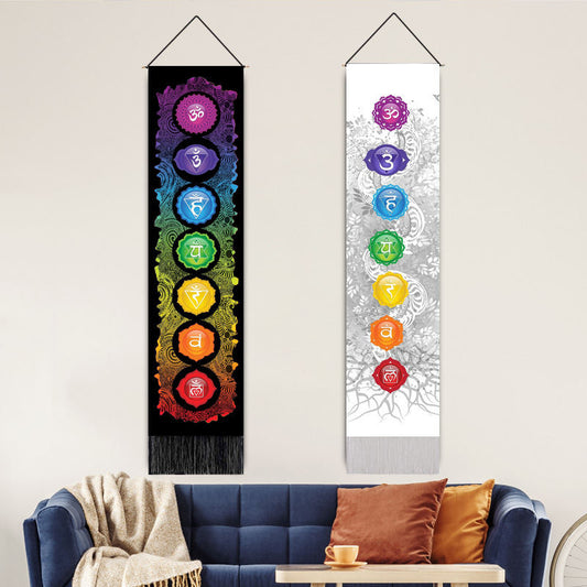 Wall-hanging Yoga Series Decorative Fabric Tapestry Bohemian-style Tasseled Wall Hanging
