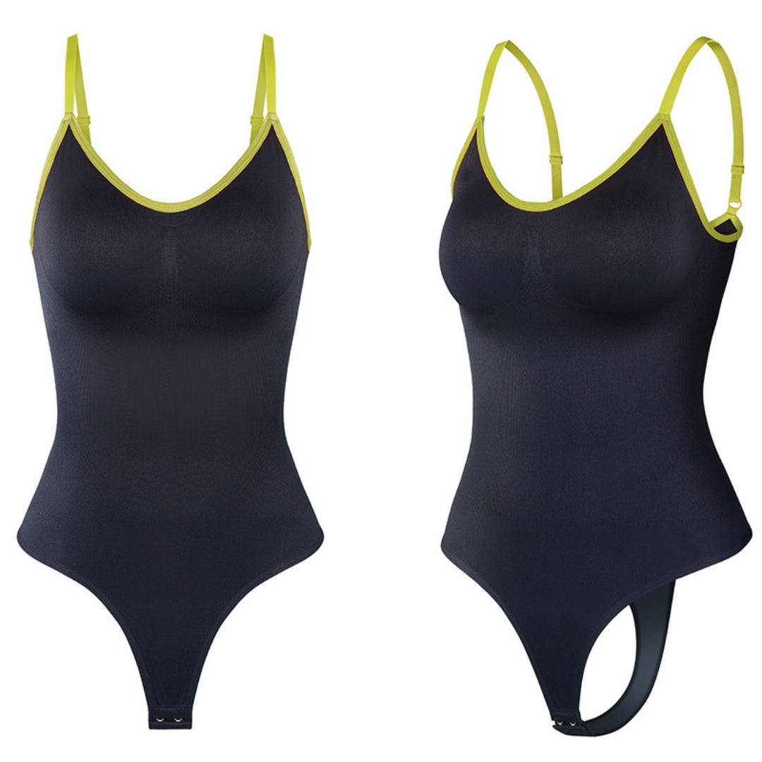 Seamless Body Shaping Jumpsuit With Abdominal Compression And Hip Lifting