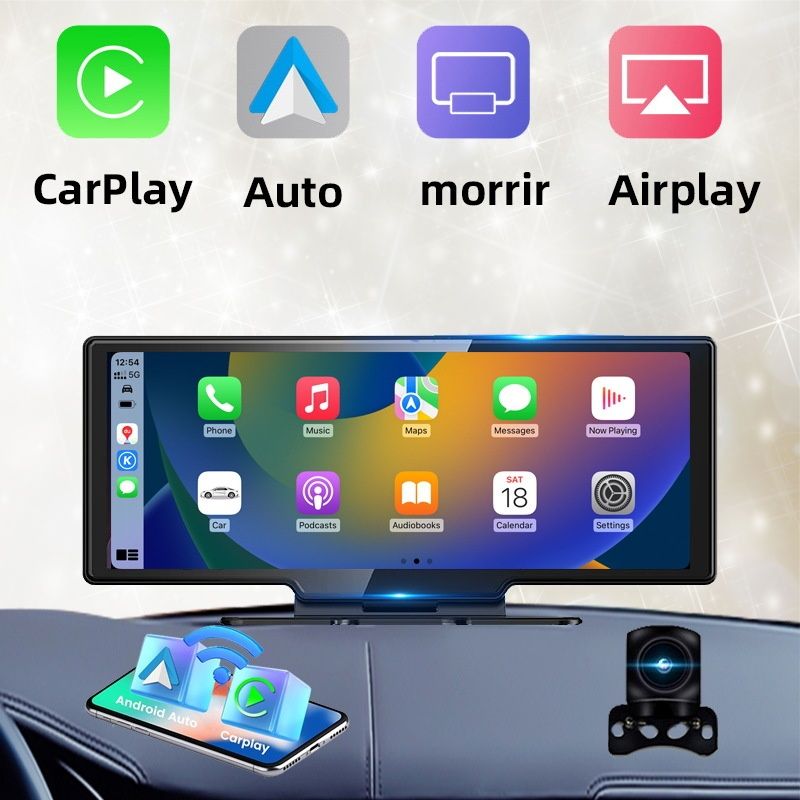 4K HD Dashboard Mobile Phone Projection Screen CarPlayAUTO Bluetooth Driving Recorder