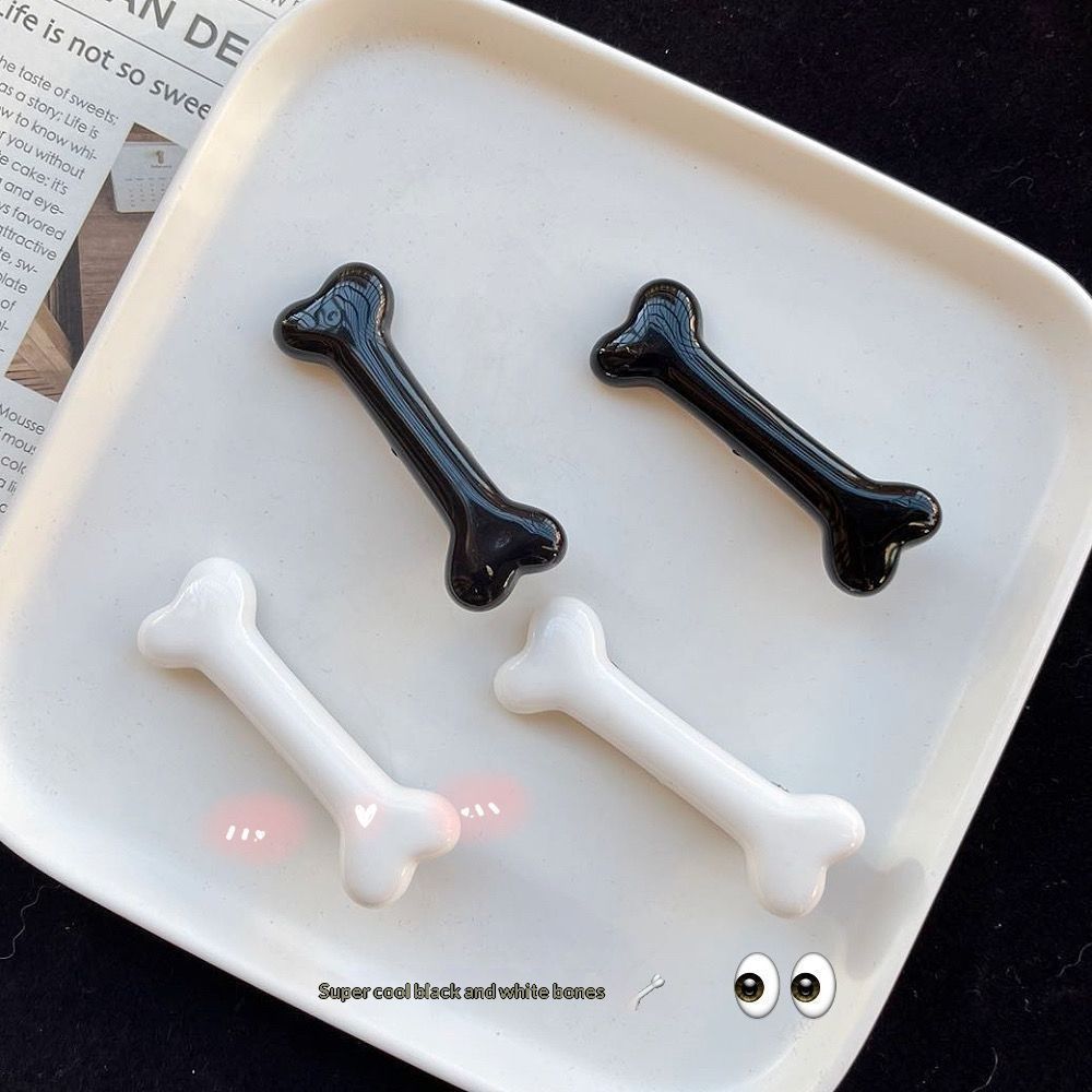 Funny Bone-shaped Hair Accessory Side Clip, Cute Hairpin