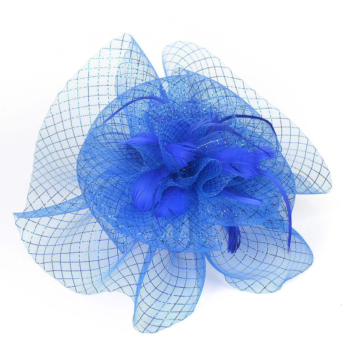 Tea Party Veil Feather Headdress Small Top Hat Performance Headpiece