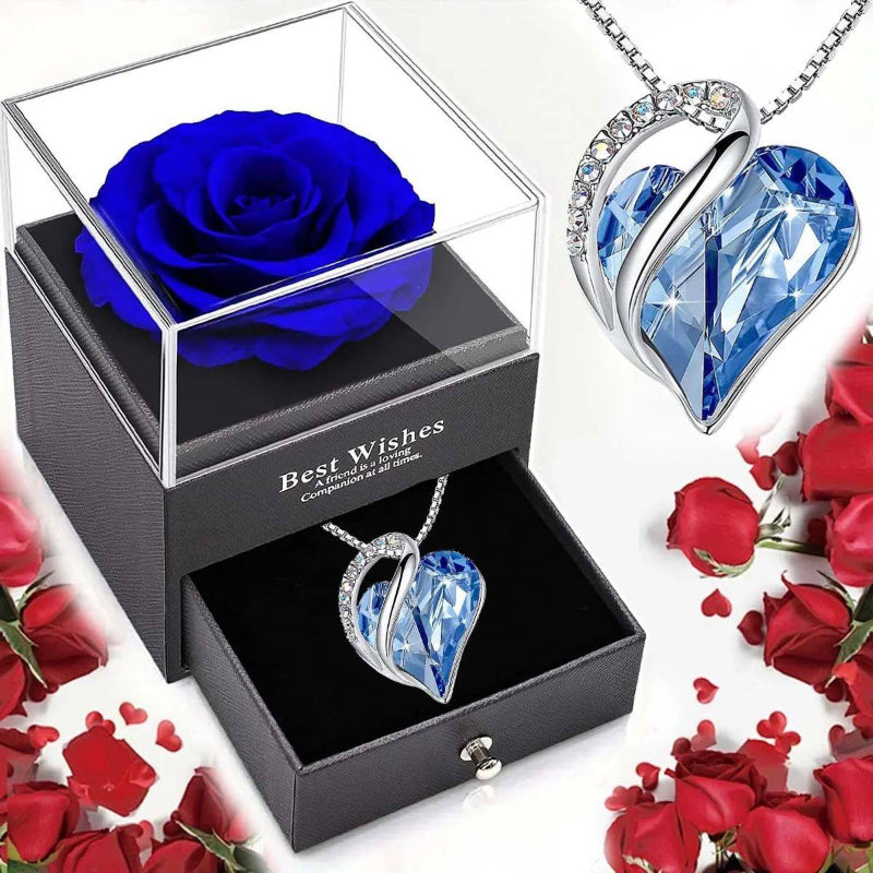 Valentines Day Gift Heart Of The Ocean Love Necklace