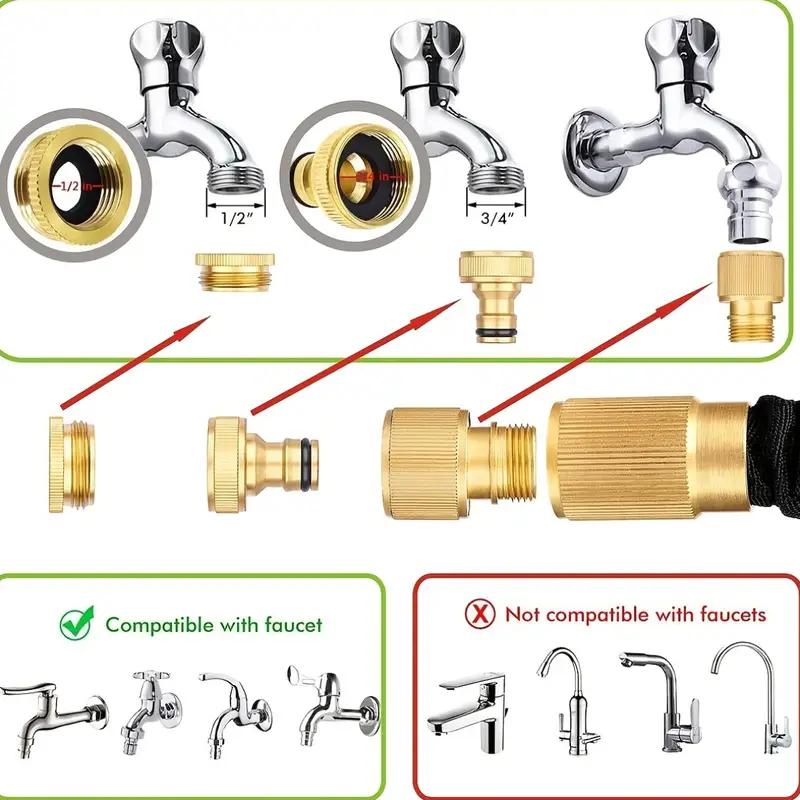 25-150F  Water Garden Hose Nozzle Set, Suitable For Garden Watering, Car And Pet Outdoor Cleaning